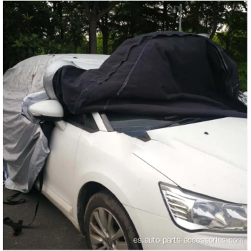 Silver Car Cover Decoration Anti-UV a prueba de agua